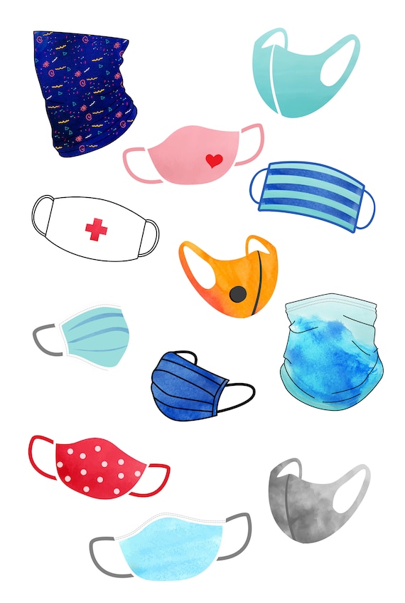 Download Face Mask Clipart Face Mask Clip Art Clipart With Face Masks Neck Gaiter Clipart Clip Art