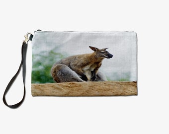 Wallaby Makeup Bag, Cosmetic Bag, Toiletry Bag, Birthday Gifts For Her, Makeup Bag For Women, Christmas Gift Bag