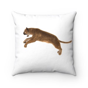 Puma Pillow - Puma Throw Pillow - Custom Throw Pillow - Pillow Cover - Gift Idea - Room Decor