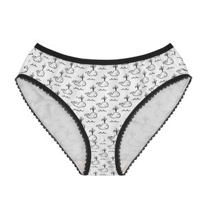 Whales Pattern  Panties,  Whales Pattern Underwear, Briefs, Cotton Briefs, Funny Underwear, Panties For Women