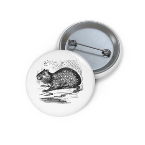 Cuniculus Paca Pin, Cuniculus Paca Button, Button Set, Lapel Pin, Hat Pin, Enamel Pins, Lapel Pins, Funny Pin