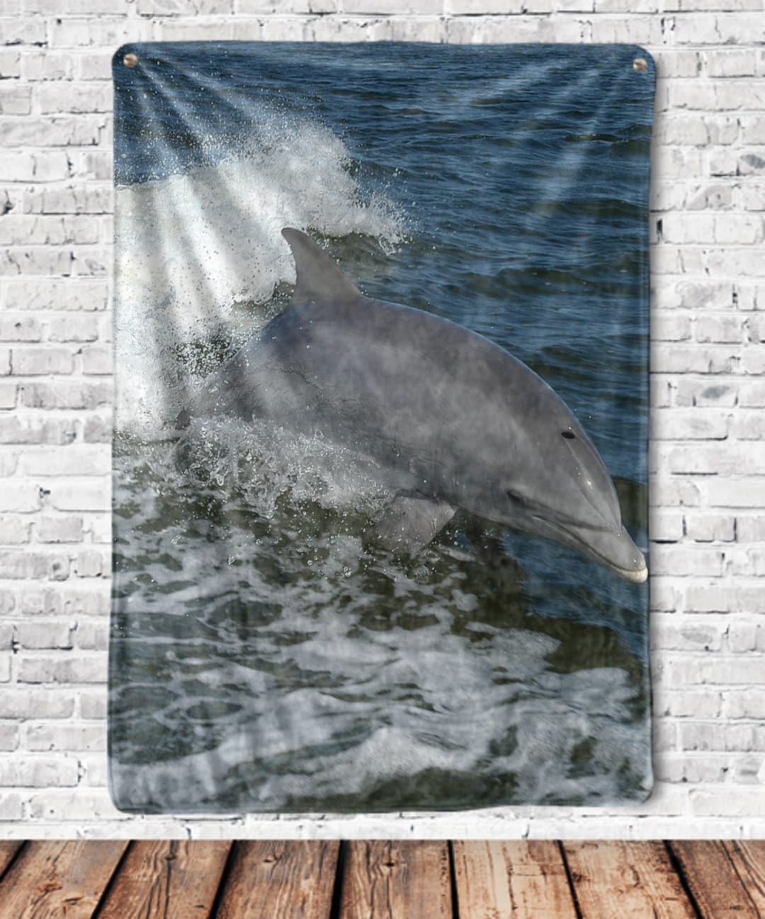 Dolphin Blanket Dolphin Fleece Throw Dolphin Gifts Etsy