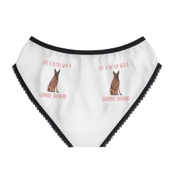 German Shepherd Panties, German Shepherd Underwear, Briefs, Cotton Briefs,  Funny Underwear, Panties for Women 