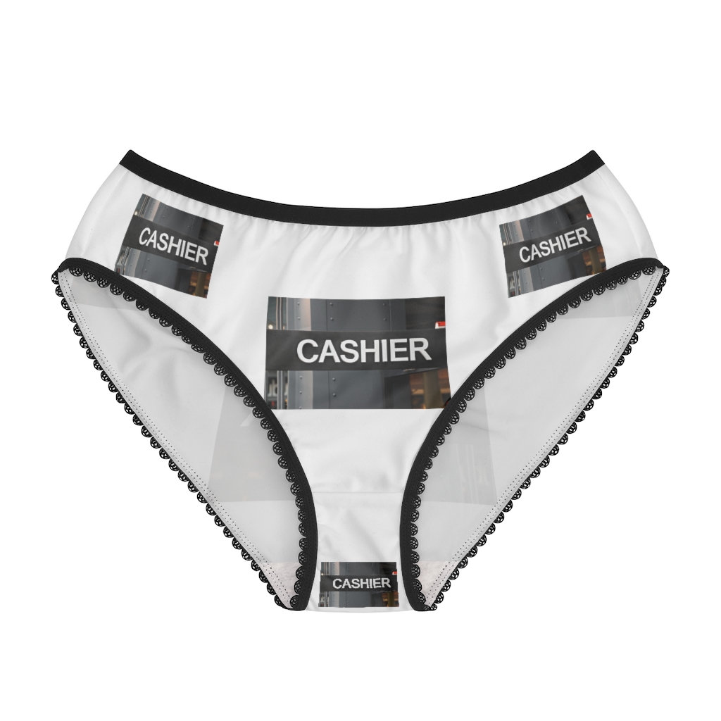 Signposted of the Cashier Panties, Signposted of the Cashier Underwear,  Briefs, Cotton Briefs, Funny Underwear, Panties for Women 