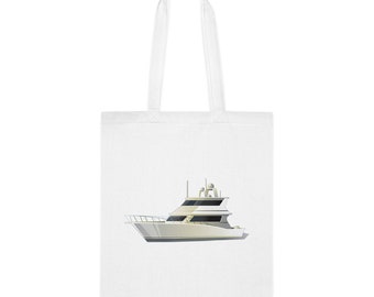 Yacht Tote Bag, Vector Yacht Tote Bag, Yacht Gift, Yacht Shoulder Bag, Yacht Reusable Bags, Birthday Christmas Basket Gag Gift Idea