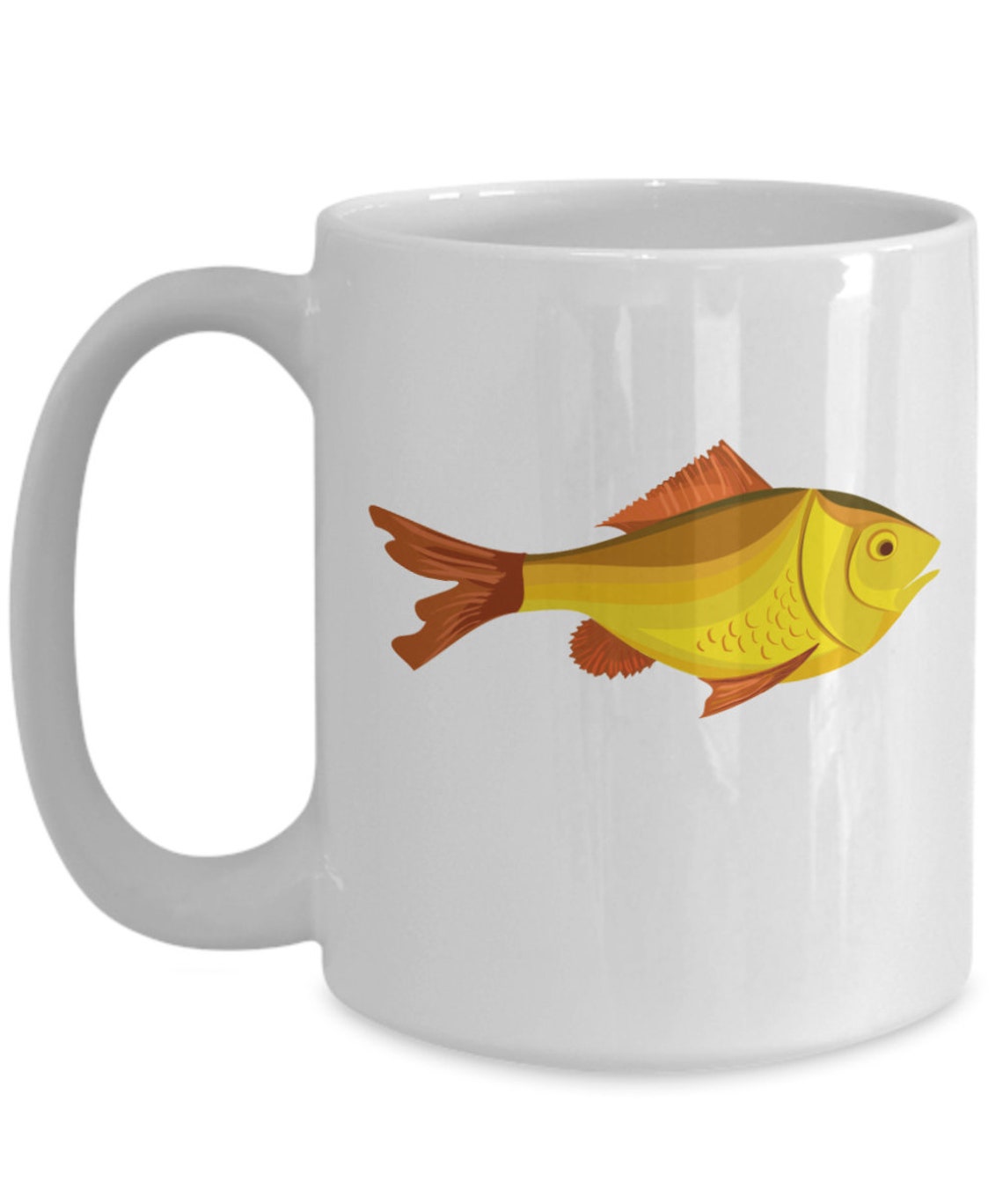 Fish mugtitlefish mug fish coffee cup fish mug kitchen Etsy