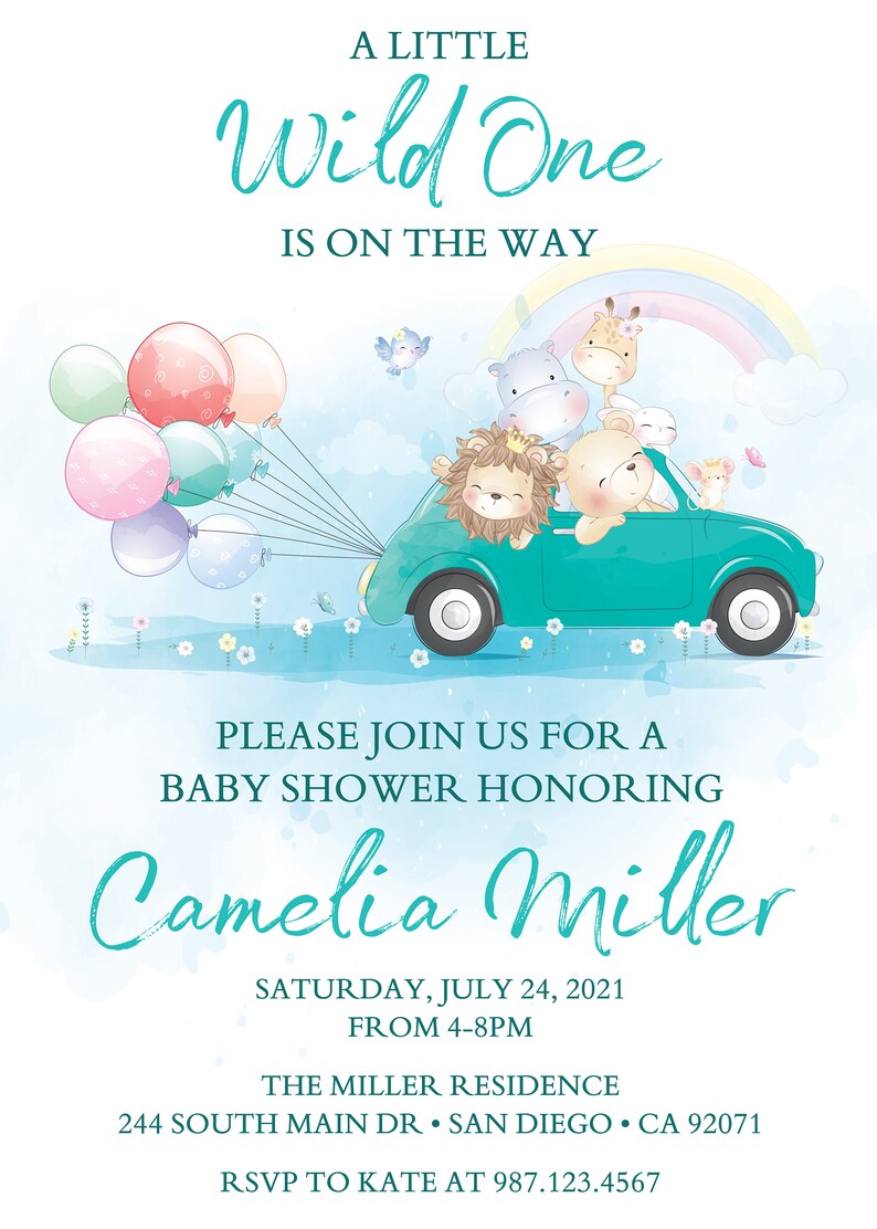 Custom Printable Baby Shower Invitation Card Quarantine Etsy
