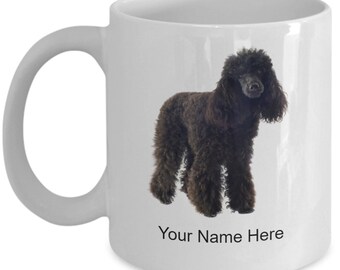 Personalized Poodle Dog Mug Coffee Cup For Dog Lovers Idea Custom Poodle Cup, Custom Poodle Dog Mug