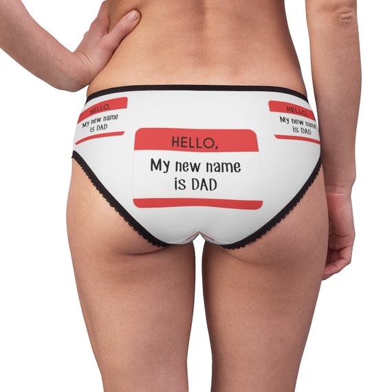 Name is Dad Panties, Name is Dad Underwear, Briefs, Cotton Briefs, Funny  Underwear, Panties for Women 