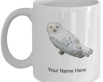 Personalized Snowy-owl Mug Coffee Cup For Snowy-owl Lovers