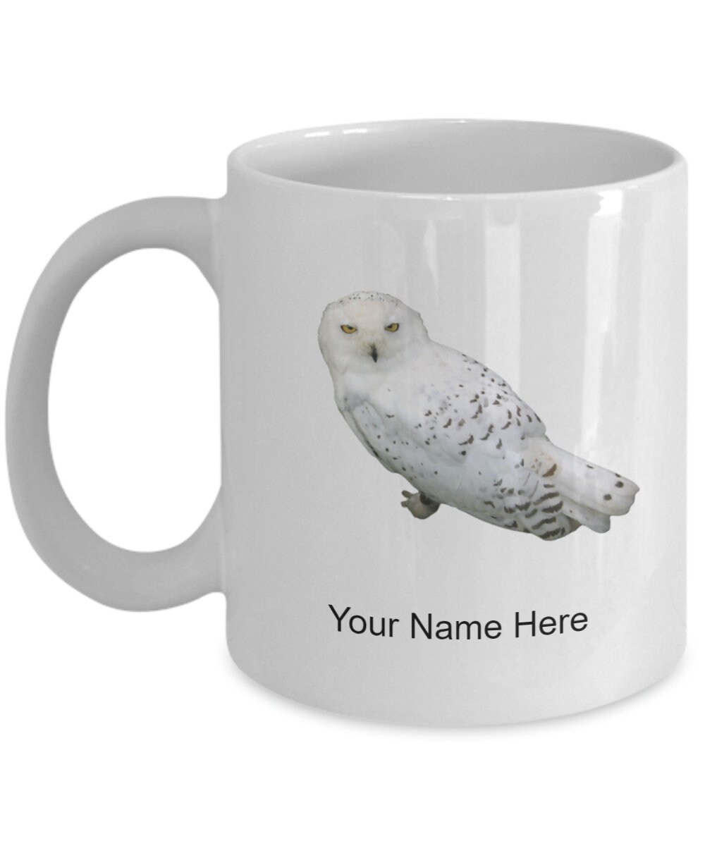 Personalized Snowy-owl Mug Coffee Cup For Snowy-owl Lovers