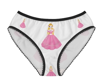 Fairytale Princess  Panties,  Fairytale Princess Underwear, Briefs, Cotton Briefs, Funny Underwear, Panties For Women