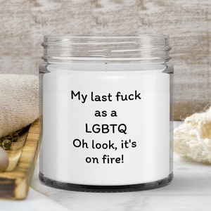 Lgbtq candle gay gift idea for women pride fun funny
