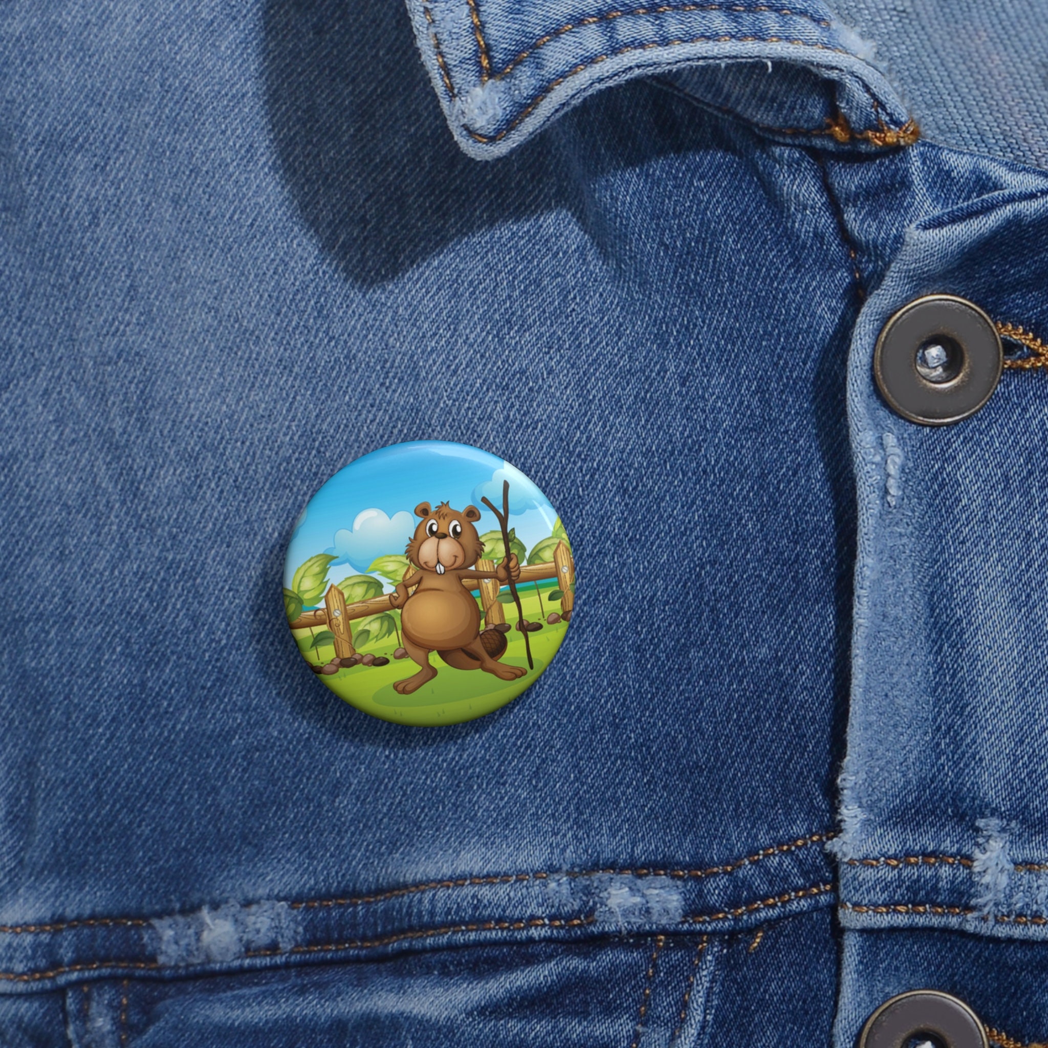 Beaver Pin, Beaver Button, Button Set, Lapel Pin, Hat Pin, Enamel Pins ...