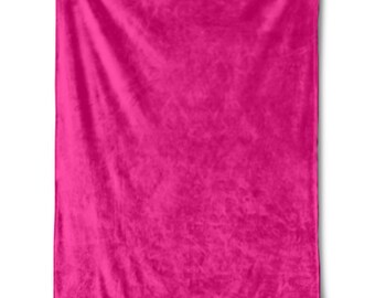 Pink Blanket, Gift for Pink color lover, Pink lover gift idea