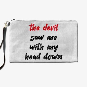 Devil Makeup Bag, Makeup Lover Cosmetic Bag, Toiletry Bag, Birthday Gift For Her, Makeup Bag For Women, Christmas Gift Bag