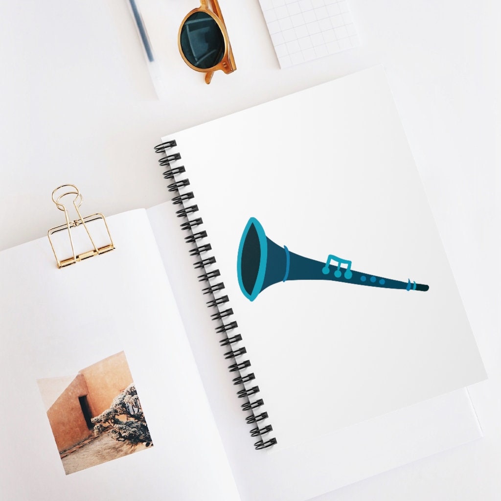 Blue Notebook Blue Journal Ruled Line Etsy