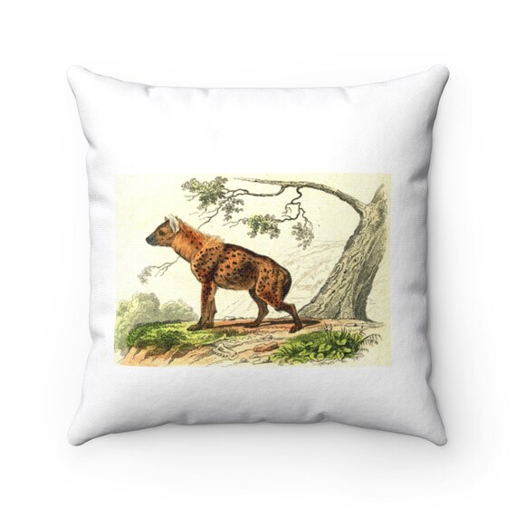 Pillow Cover Gift Idea Hyena Pillow Hyena Throw Pillow Room Decor Custom Throw Pillow