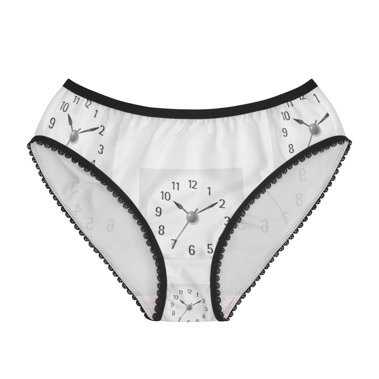 Clock Panties Clock Underwear Briefs Cotton Briefs Funny Etsy UK