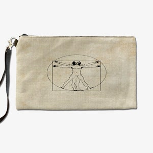 Da Vinci Makeup Bag, Makeup Lover Cosmetic Bag, Toiletry Bag, Personalized Birthday Gift For Her, Makeup Bag For Women, Christmas Gift Bag