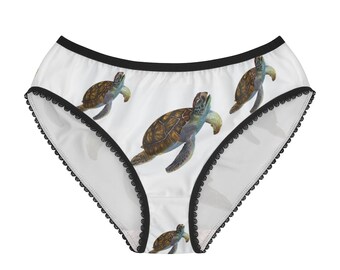 Sea Turtle Tropical Fish Womens Panties Stretch Comfort Underwear Sea Turtle Tropical Fish Womens Panties Stretch Comfort Underwear