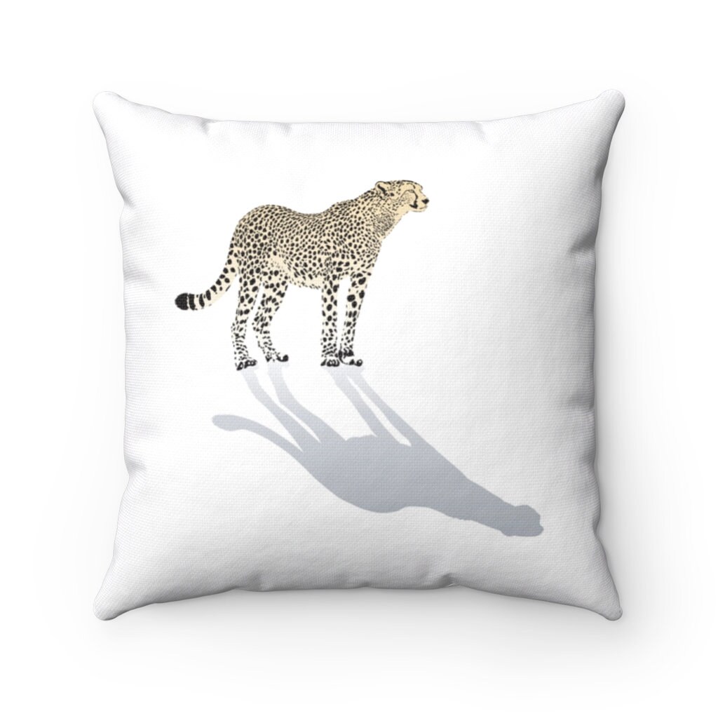 Cheetah Pillow Cheetah Throw Pillow Custom Throw Pillow Etsy