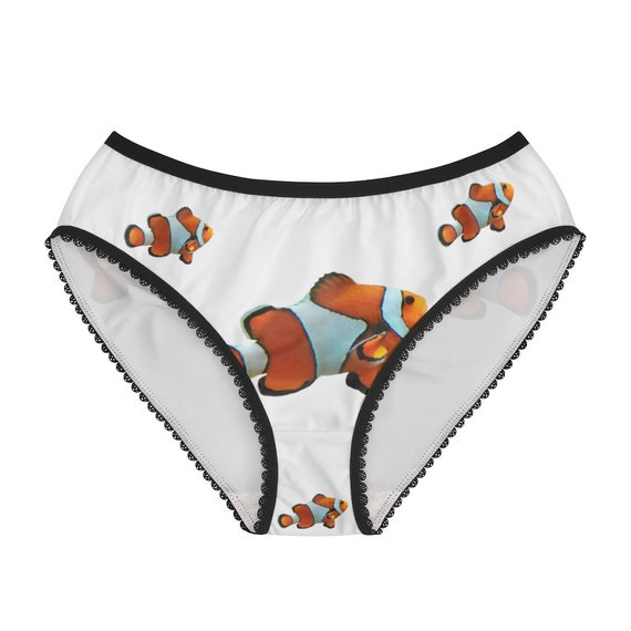 Clown Fish Panties, Clown Fish Underwear, Briefs, Cotton Briefs