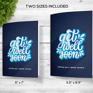 Get Well Soon Card, Get Well Printable Card, Téléchargeable Get Well Card, Feel Better Note, Yellow Get Well Card