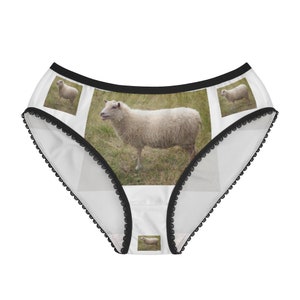Domestic Sheep  Panties,  Domestic Sheep Underwear, Briefs, Cotton Briefs, Funny Underwear, Panties For Women