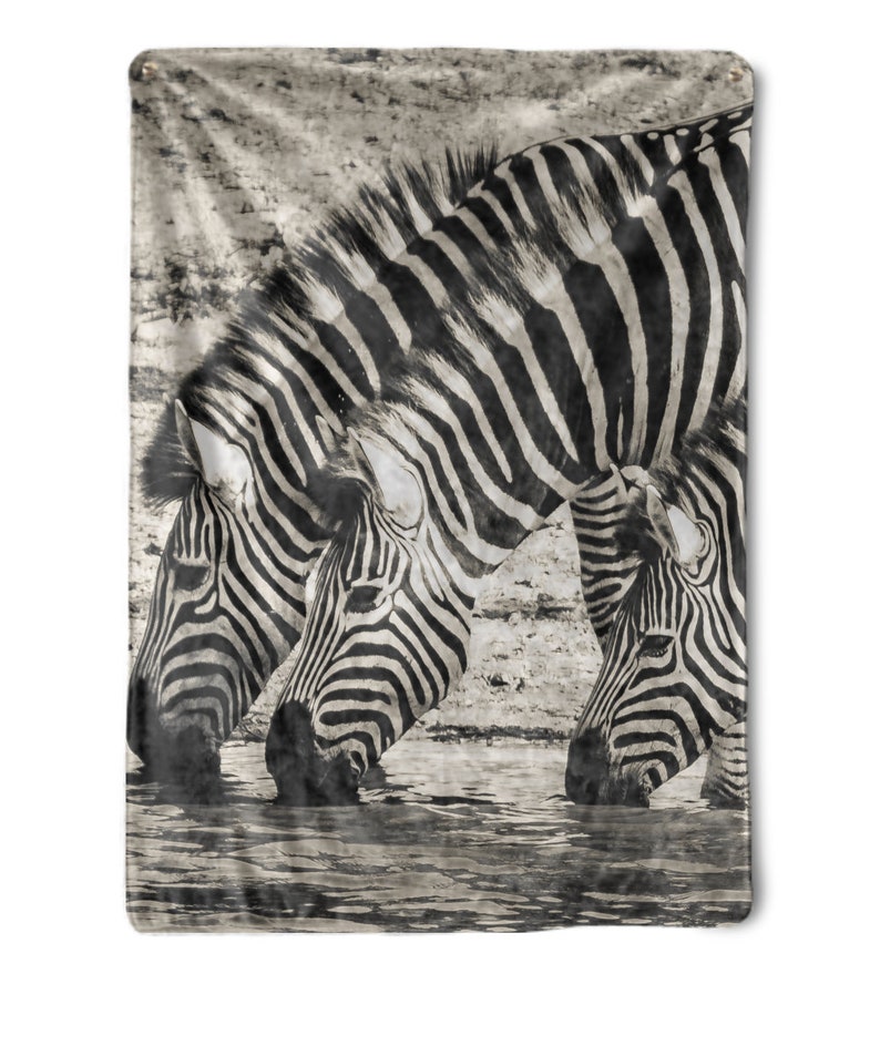 Zebra Blanket Zebra Fleece Blanket Zebra Gift Ideas Etsy