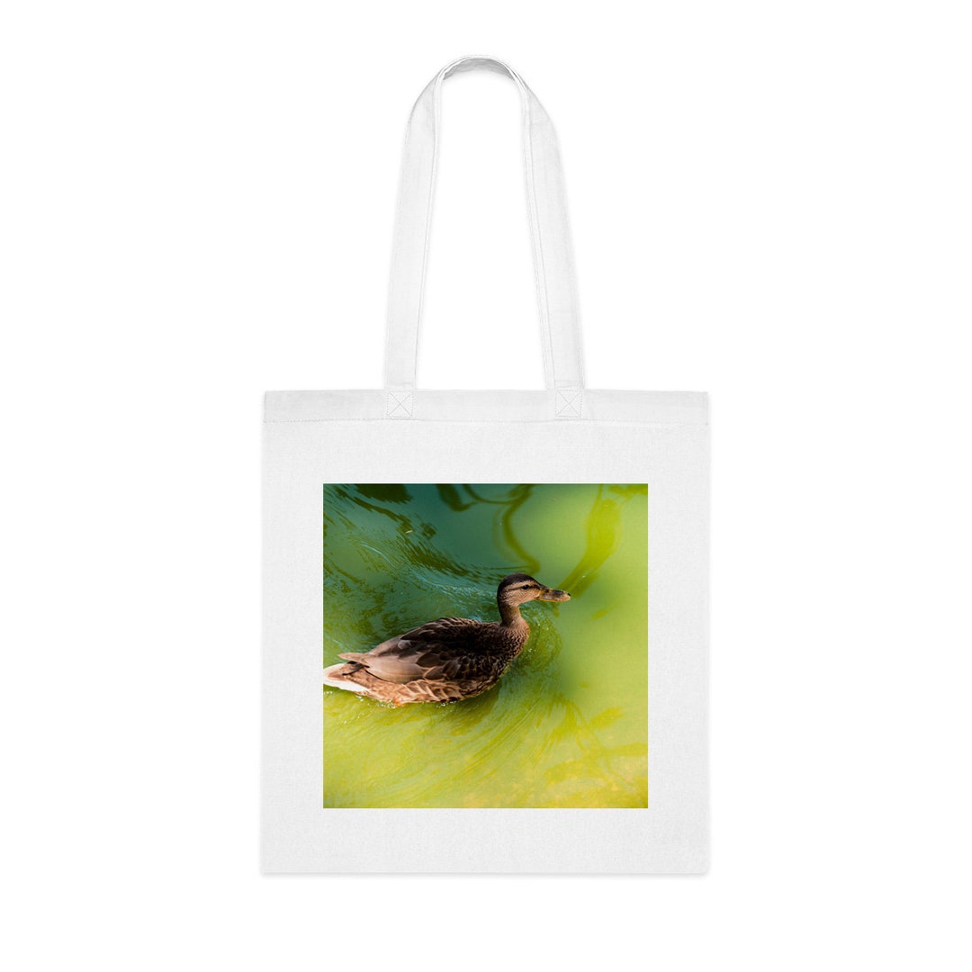 Chilling Duck Tote Bag, Chilling Duck Gift, Duck Shoulder Bag, Duck