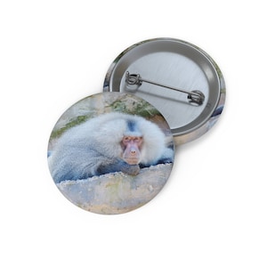 Baboon Pin, Baboon Button, Button Set, Lapel Pin, Hat Pin, Enamel Pins, Lapel Pins, Funny Pin