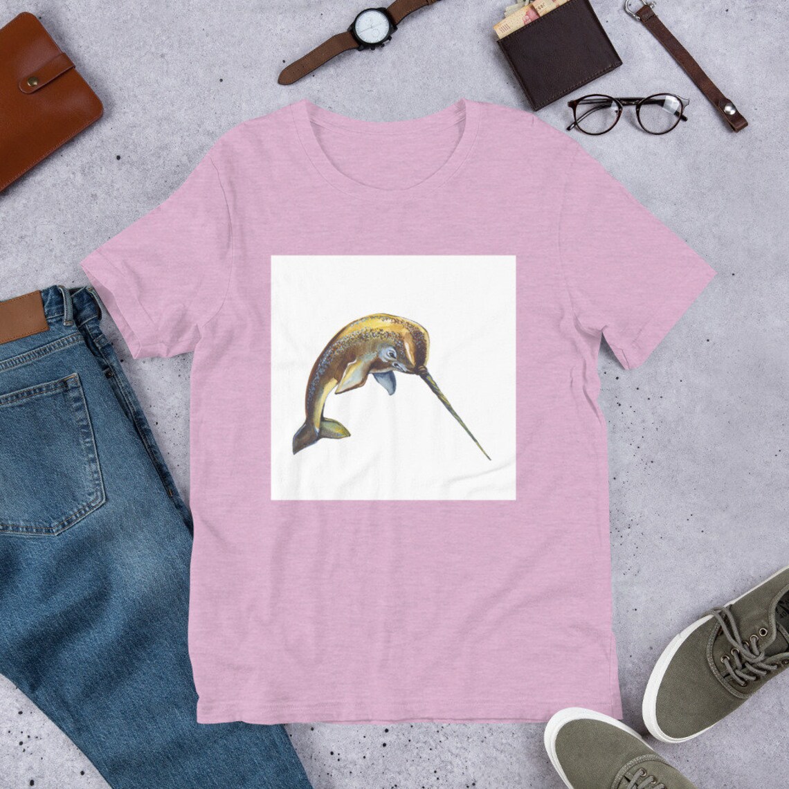 Narwhal Shirt Narwhal Tee Funny Tee Narwhal T-Shirt | Etsy