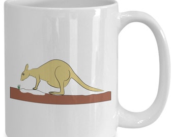 Kangaroo mug, Kangaroo coffee cup, Kangaroo kitchen decor, Funny mug, Gift idea, Coffee mug