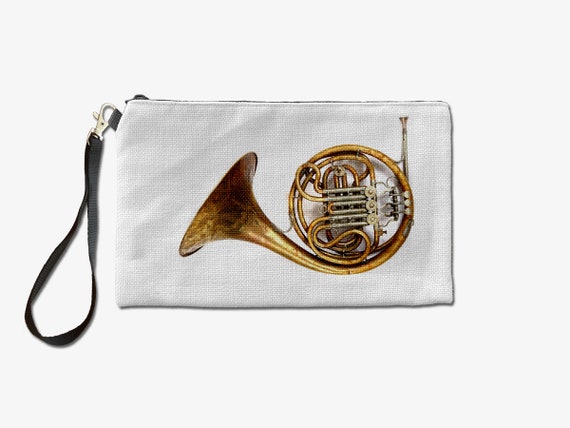 Bolsa de maquillaje de cuerno francés antiguo, bolsa de cosméticos