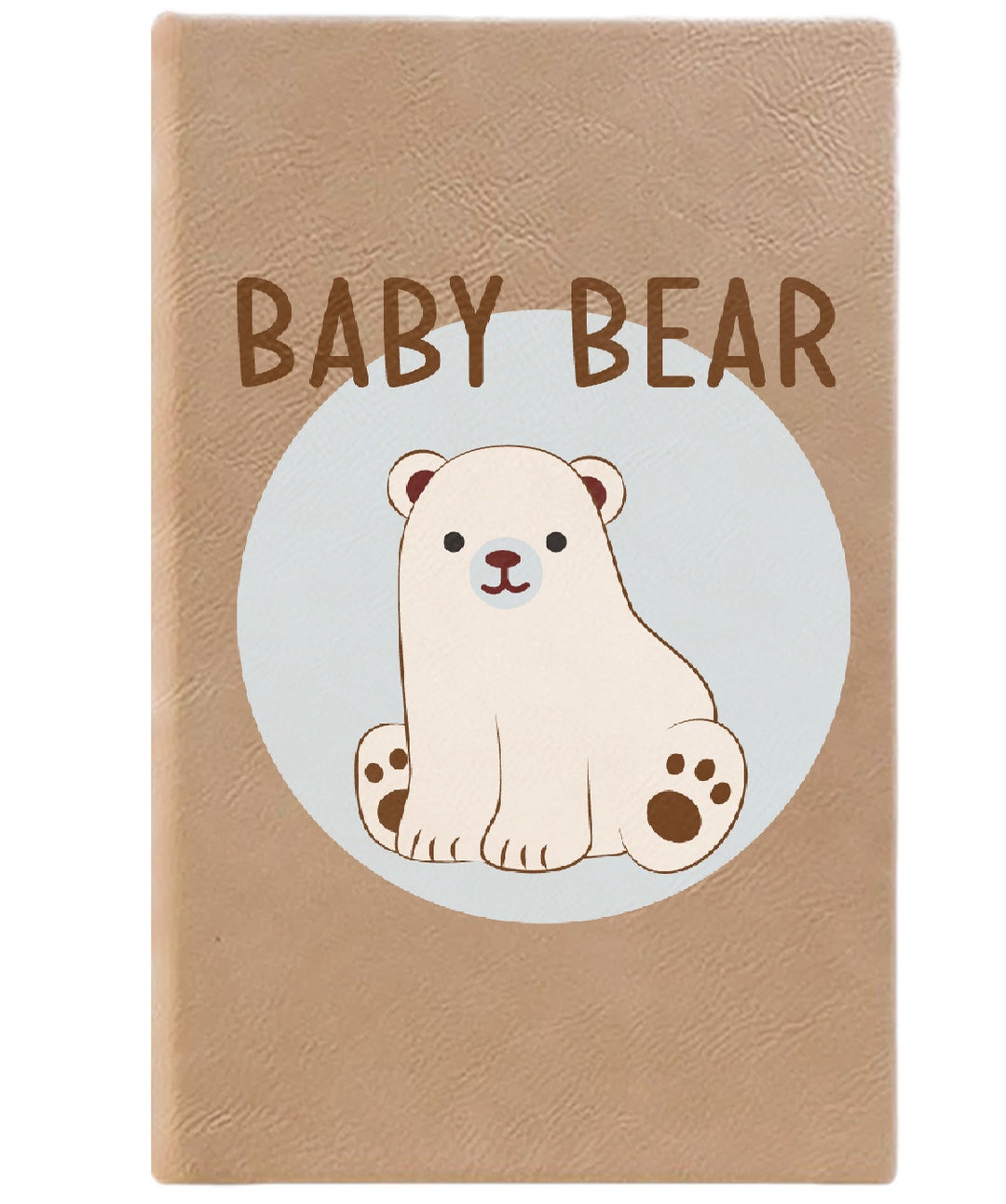 Baby Bear Notebook, Bear Journal, Ruled Line Pages, Gift Idea
