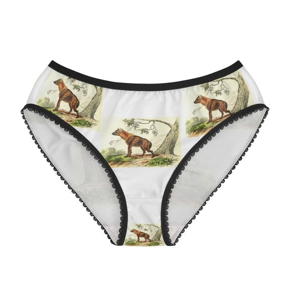 Spotted Hyena Panties, Spotted Hyena Underwear, Briefs, Cotton Briefs,  Funny Underwear, Panties for Women 