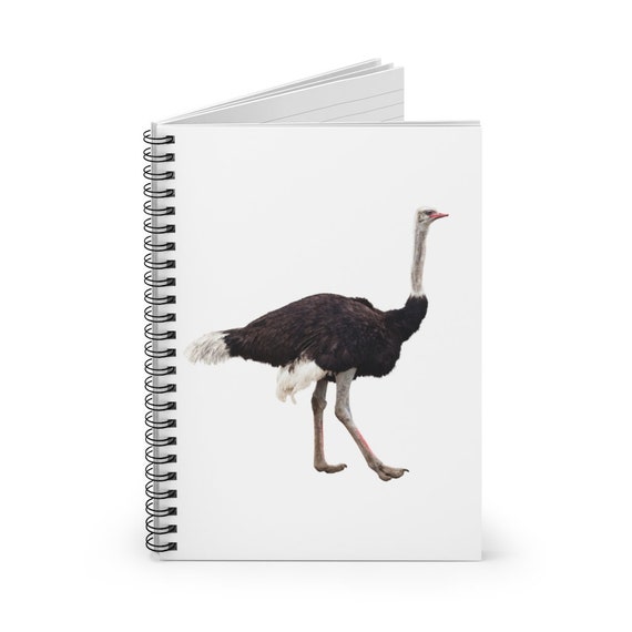 1368 Personalised Notebook 100 Lined Pages Notes Journal Note Pad Ostrich 