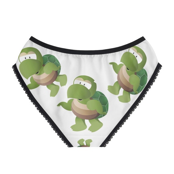 Turtle Panties, Turtle Underwear, Briefs, Cotton Briefs