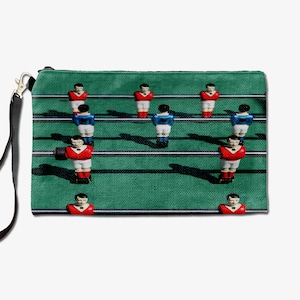 Foosball Table Soccer Makeup Bag, Cosmetic Bag, Toiletry Bag, Birthday Gifts For Her, Makeup Bag For Women, Christmas Gift Bag