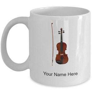 Personalized Viola Coffee Cup, Gift for Viola Player, Hobby Gift Idea, Musician Coffee Mug, Musician Gift Idea