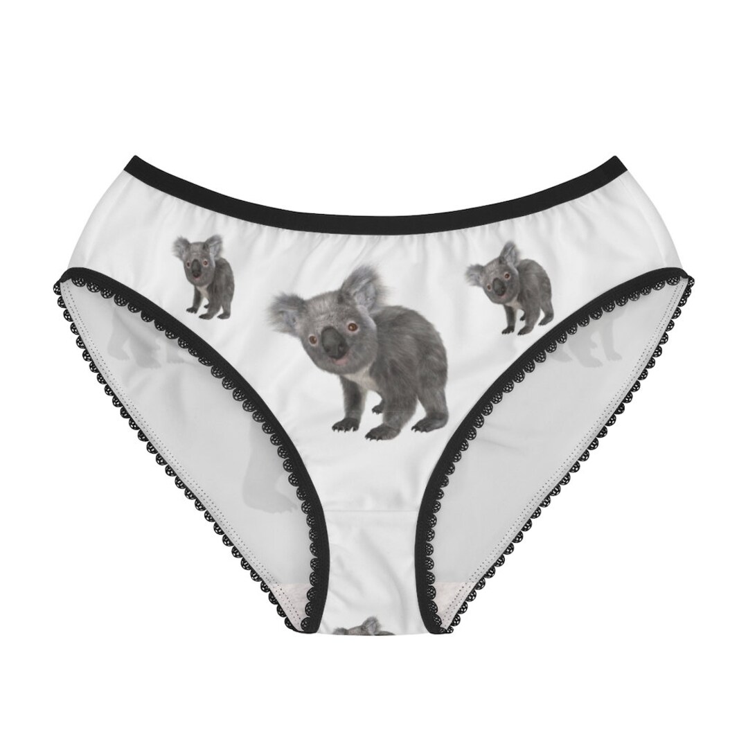 Koala Panties Koala Underwear Briefs Cotton Briefs Funny Etsy