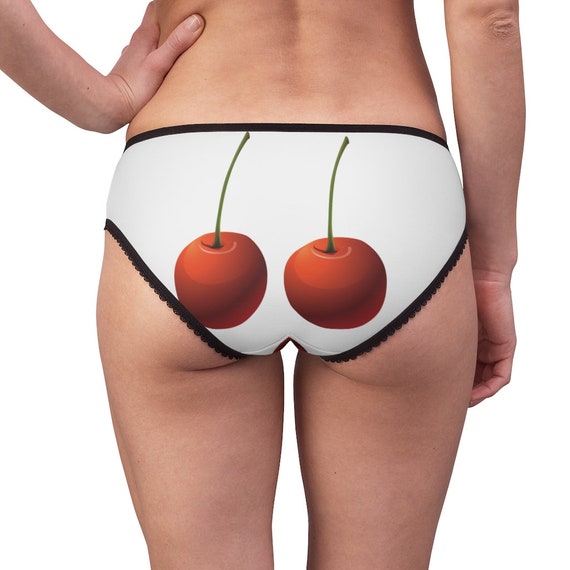 Cherry Panties, Cherry Underwear, Briefs, Cotton Briefs, Funny