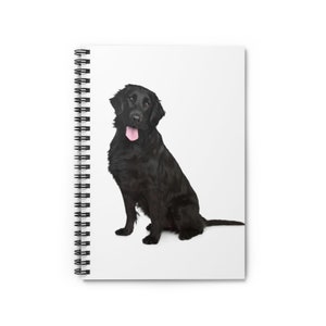 Flat-Coated Retriever Notizbuch - Flat-Coated Retriever Journal - Lineal Seiten - Geschenkidee - Dankbarkeit Journal - Spiral Notizbuch