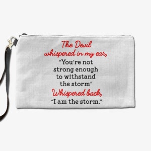 Devil Whisperer Makeup Bag, Makeup Lover Cosmetic Bag, Devil Toiletry Bag, Birthday Gift For Her, Makeup Bag For Women, Christmas Gift Bag