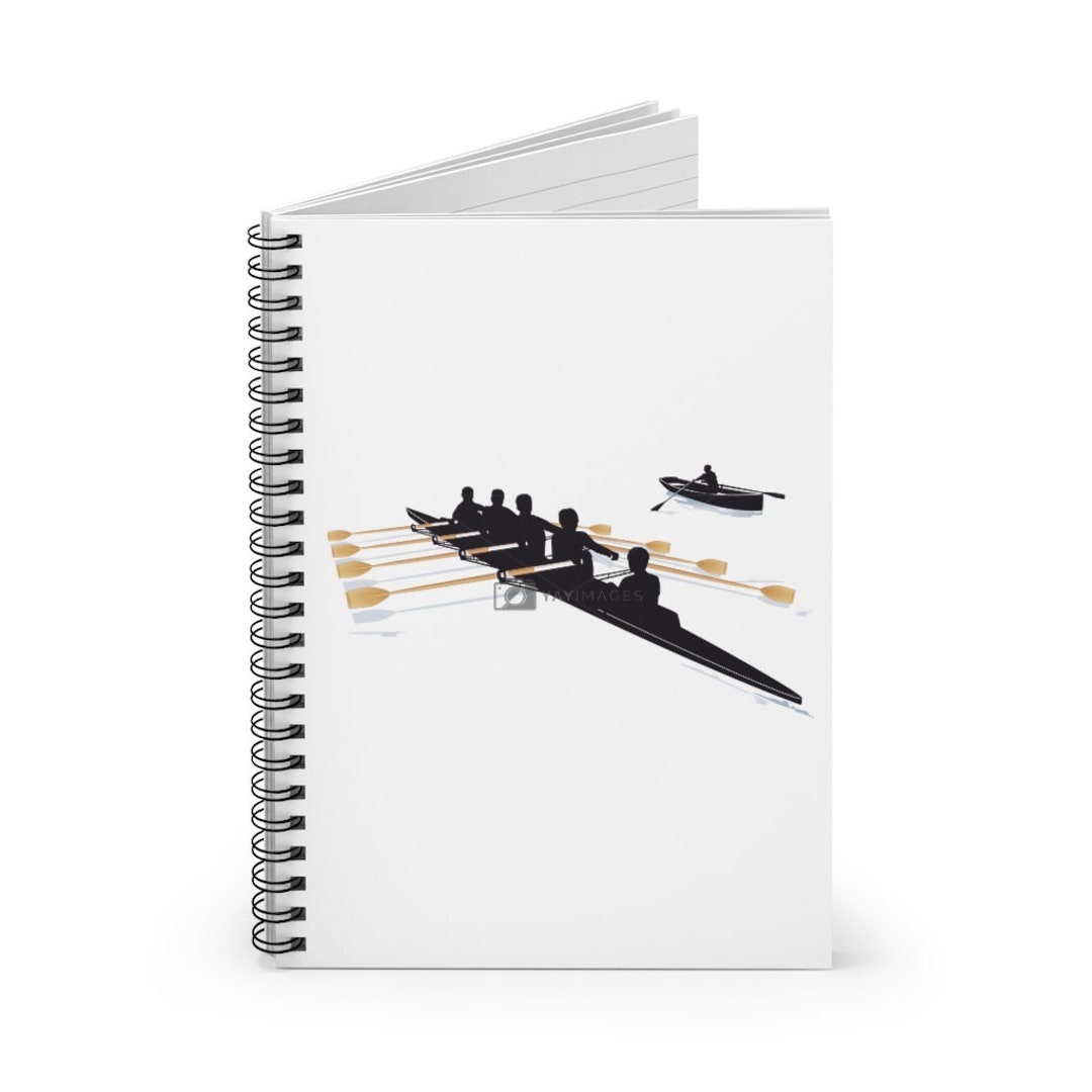 Rowing Boat Notebook Rowing Boat Journal Ruled Line Pages Etsy