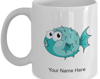 Personalized Puffer-fish Mug Coffee Cup For Puffer-fish Lovers