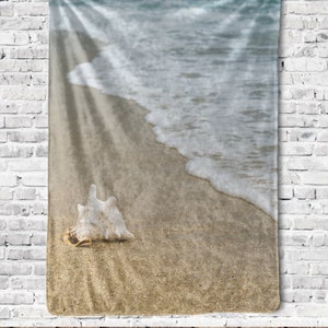 Beach Blanket, Beach Fleece Throw, Beach Gifts