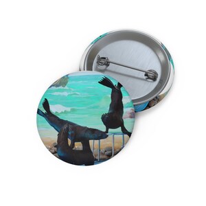 Seals Pin, Seals Button, Button Set, Lapel Pin, Hat Pin, Enamel Pins, Lapel Pins, Funny Pin
