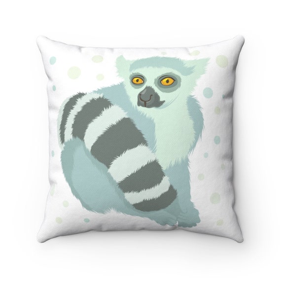 Lemur Pillow Lemur Throw Pillow Custom Lemur Pillow Lemur Throw Pillow Custom